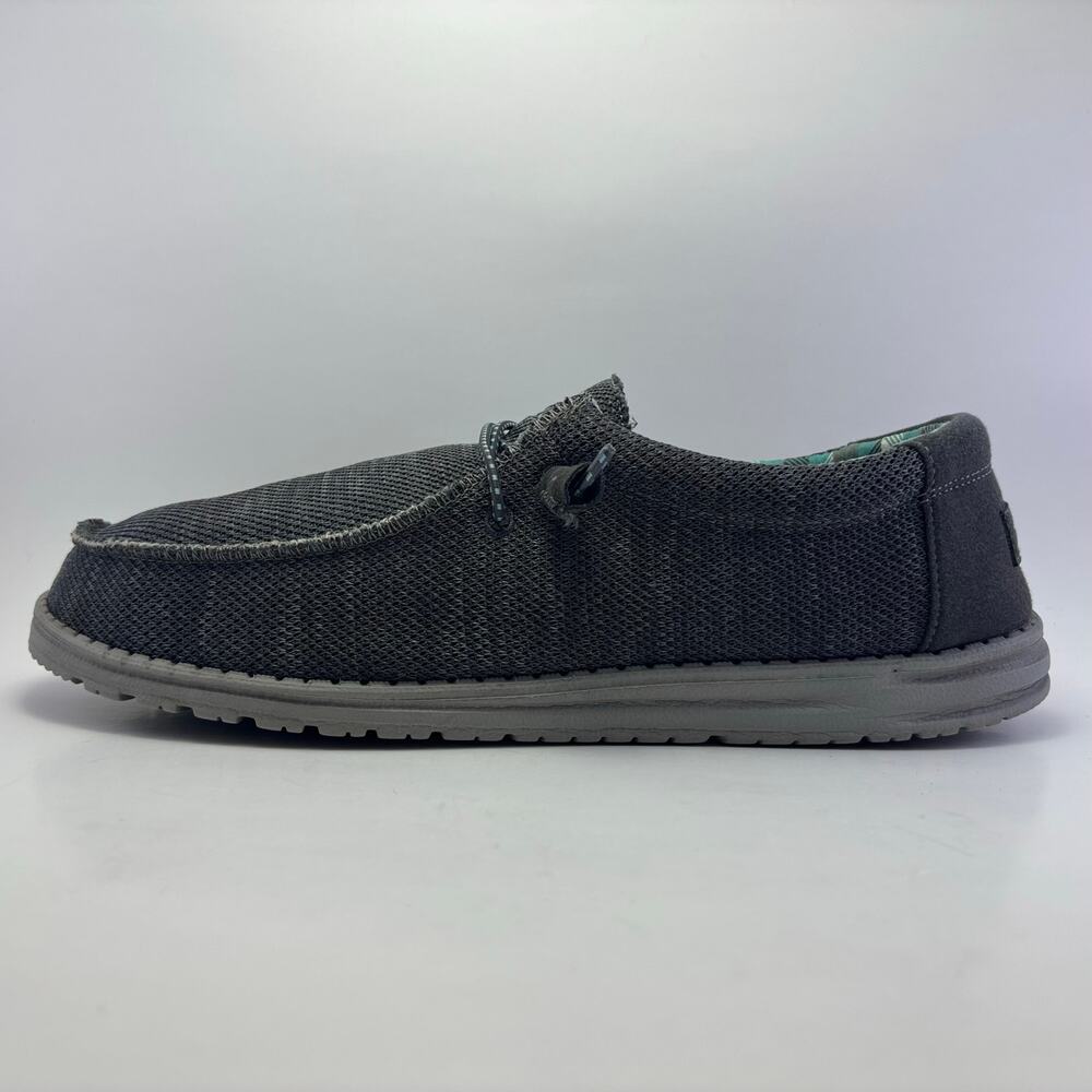 HEY DUDE "Wally Sox" Charcoal Slip-On Shoes Size Men’s 14